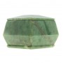 Шкатулка из натурального камня нефрит "Талисман" 8,5х8,5х7 см / шкатулка для ювелирных украшений / для хранения бижутерии / подарок девушке