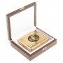 Сувенирный портсигар с гравировкой "Герб России" 20 сигарет в подарочной упаковке Златоуст