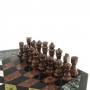 Шахматы из камня "На троих" доска 49х44 см / Шахматы подарочные / Набор шахмат / Настольная игра / Шахматная доска