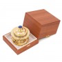 Икорница "Три стерлядки" камень лазурит в подарочной упаковке Златоуст 116465