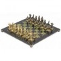 Шахматы подарочные "Средневековье" с бронзовыми фигурами 40х40 см 118066