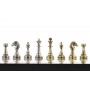 Шахматы турнирные "Стаунтон" 28х28 см из мрамора и металла 120760