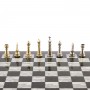 Шахматы "Стаунтон" доска 44х44 см камень мрамор / Шахматы подарочные / Шахматный набор / Настольная игра