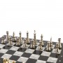 Шахматы "Стаунтон" доска 44х44 см камень мрамор / Шахматы подарочные / Шахматный набор / Настольная игра