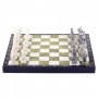 Оригинальные шахматы "Средневековье" камень змеевик мрамор 40х40 см 119960