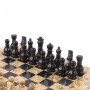 Подарочные шахматы из камня "Дебют" мрамор ракушечник 25х25 см 121658