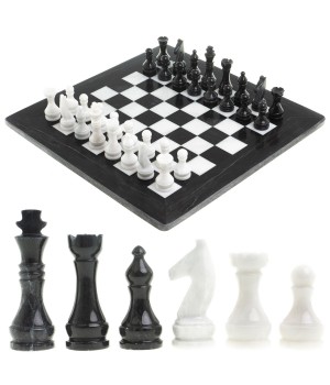 Каменные шахматы "Классические" доска 38х38 см 121669
