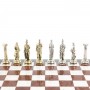 Подарочные шахматы "Олимпийские игры" доска 44х44 см камень мрамор лемезит фигуры металлические