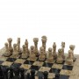 Шахматы "Игрок" из ракушечника и мрамора 38х38 см 129207