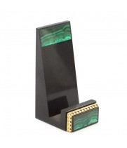 Декоративная подставка для телефона камень малахит Златоуст