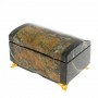 Шкатулка "Сундук" из лиственита и змеевика 129777