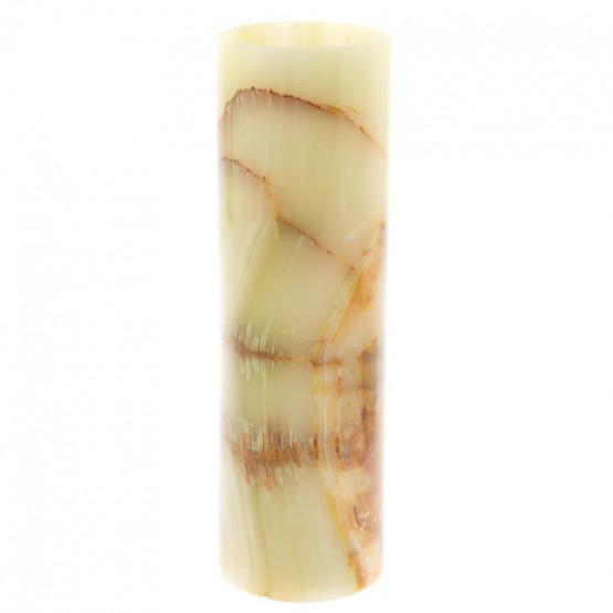 Ваза из оникса цилиндрическая 7,5х25 см (3х10) 130096