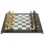 Шахматы "Римские" бронза доска 44х44 см шабровский змеевик 129662