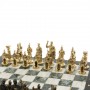 Шахматы "Римские" бронза доска 44х44 см шабровский змеевик 129662