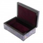 Шкатулка из камня чароит 15,5х10х5,5 см 129444