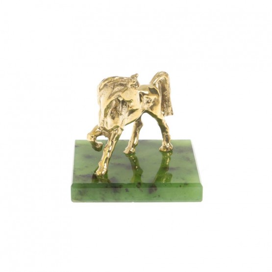 Статуэтка "Лошадка" на нефрите 3,5х3,5х3,5 см 129986