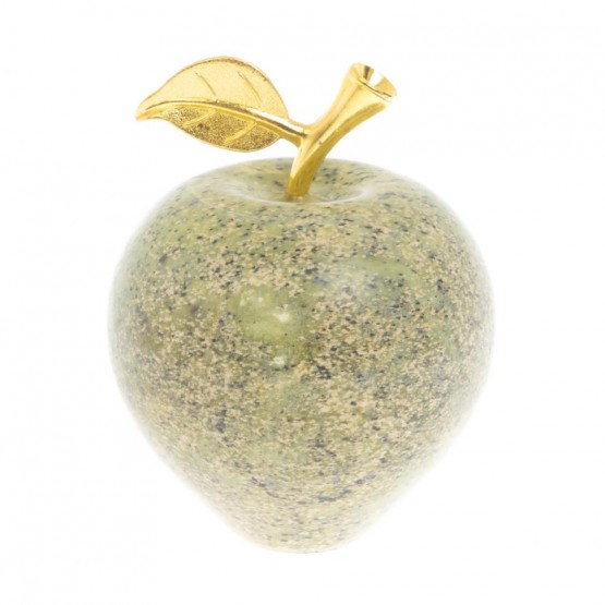 Сувенир "Яблоко" из змеевика 7х7х9 см 129736