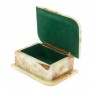 Шкатулка из зелено-коричневого оникса 13х9х5,5 см (3,5х5) 129342