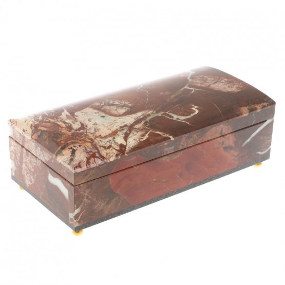 Ларец из яшмы 18х8,5х6,5 см 130002
