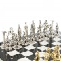 Подарочные шахматы "Восточные" доска 40х40 см камень мрамор фигуры металл