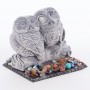 Сувенир "Две совы на ветке" из мрамолита 118980
