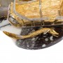 Икорница со стопками "Рыбак с санями" камень агат, мрамор в подарочной коробке Златоуст