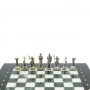 Шахматы "Подвиги Геракла" доска 28х28 см из мрамора и змеевика 128234