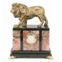 Настольные часы из камня "Гордый лев" лемезит 117898