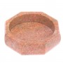 Пепельница восемь граней из розового мрамора / пепельница для дома настольная / сувенир из камня / подарок мужчине