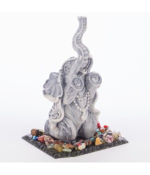 Сувенир "Слон с четками" из мрамолита 118997