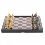 Шахматы "Северные народы" бронза креноид 36,5х36,5 см 119840