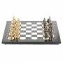 Шахматы "Северные народы" бронза мрамор 40х40 см 119901