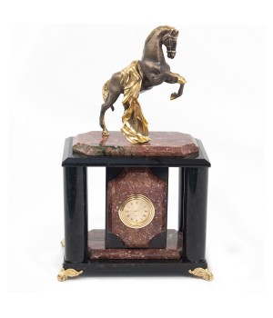 Часы "Конь с попоной" креноид бронза 116659