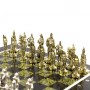 Подарочный шахматный ларец "Русь" с металлическими фигурами 121534