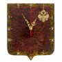 Часы настенные "Герб РФ" змеевик 126307
