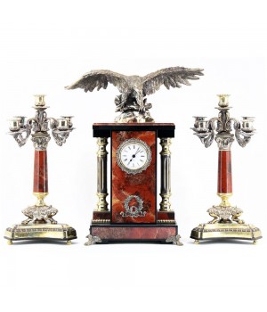 Каминные часы с канделябрами "Горный орел" 113193