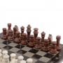 Шахматы с гравировкой "Турнирные" доска 36х36 см мрамор, лемезит 125956