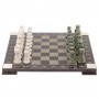 Шахматы с гравировкой "Турнирные" доска 36х36 см змеевик, мрамор 125957