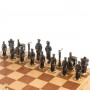 Шахматный ларец "РЖД" доска бук 43,5х43,5 см / Шахматы подарочные / Шахматы металлические / Шахматный набор / Шахматы деревянные