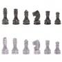 Шахматный набор 3 в 1 (шахматы, нарды, шашки) камень мрамор, змеевик с гравировкой / Шахматы каменные / Шашки настольные / Нарды подарочные
