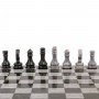 Шахматный набор 3 в 1 (шахматы, нарды, шашки) камень мрамор, змеевик с гравировкой / Шахматы каменные / Шашки настольные / Нарды подарочные