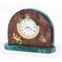 Декоративные часы "Ящерица на камне" лемезит змеевик 117238