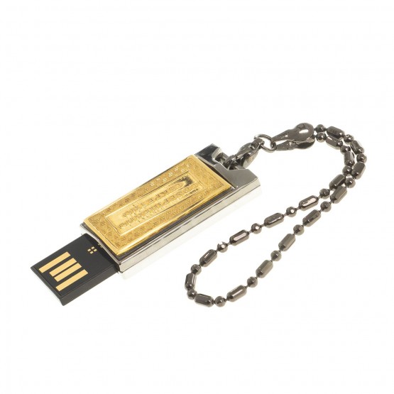 Флеш-карта с гравировкой "Совершенно секретно" Златоуст USB 2.0 32 Gb в подарочной упаковке