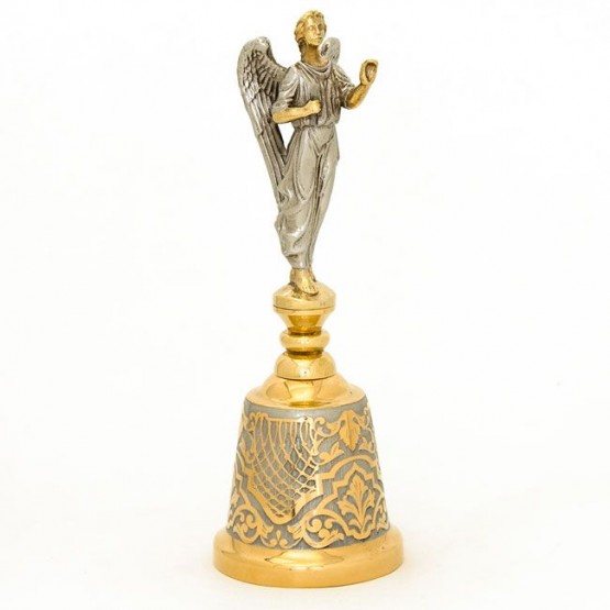 Колокольчик декоративный из бронзы "Архангел" в подарочной коробке Златоуст 113934