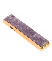 Электронная зажигалка камень лепидолит с проводом зарядки USB / Подарочная зажигалка / Электрическая импульсная сенсорная юсб зажигалка для сигарет
