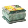 Шкатулка змеевик рисунок осень 10х10х6,5 см 119905