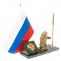 Флагшток с ручкой "Медведь рычащий" из змеевика 129631