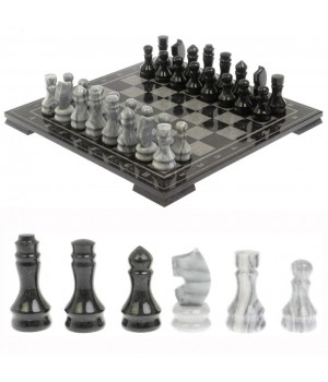 Шахматы "Турнирные" змеевик мрамор доска 40х40 см 126669