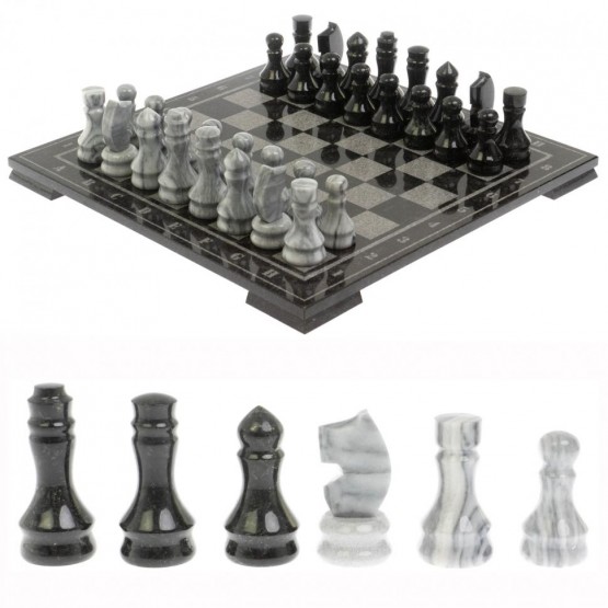 Шахматы "Турнирные" змеевик мрамор доска 40х40 см 126669