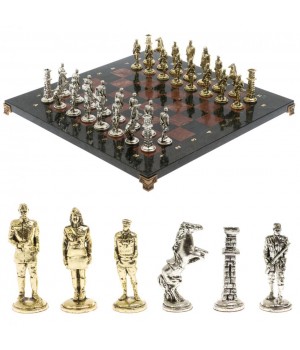 Шахматы "Великая Отечественная война" доска 40х40 см лемезит 129835